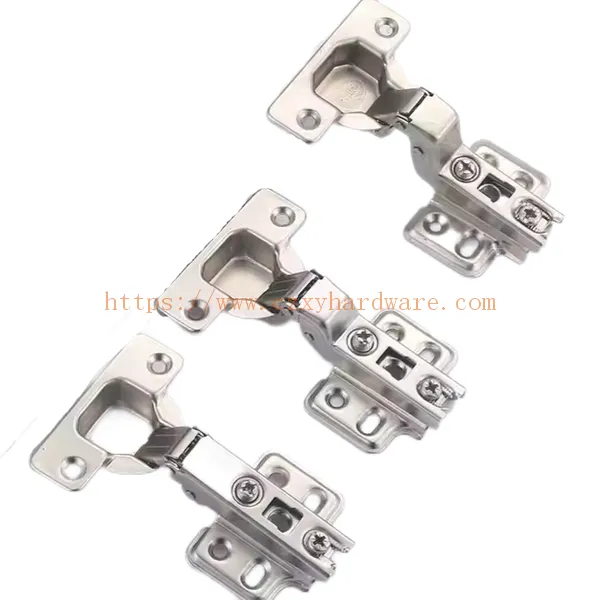 Adjustable Modern Style Steel Soft Close Concealed Cabinet Door Hinge Iron Butterfly Furniture Plate for Kitchen & Bedroom